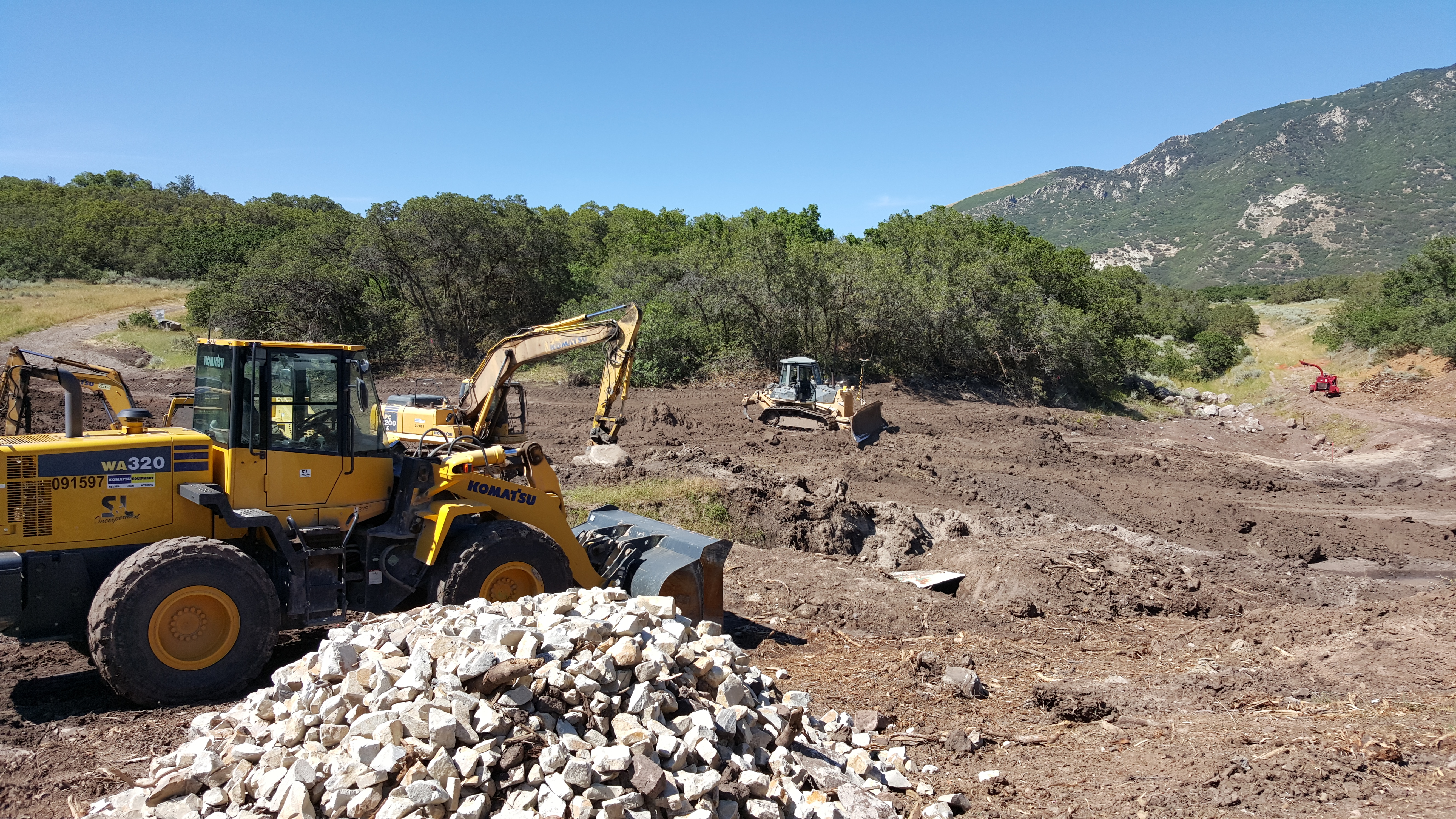 Housing development site work