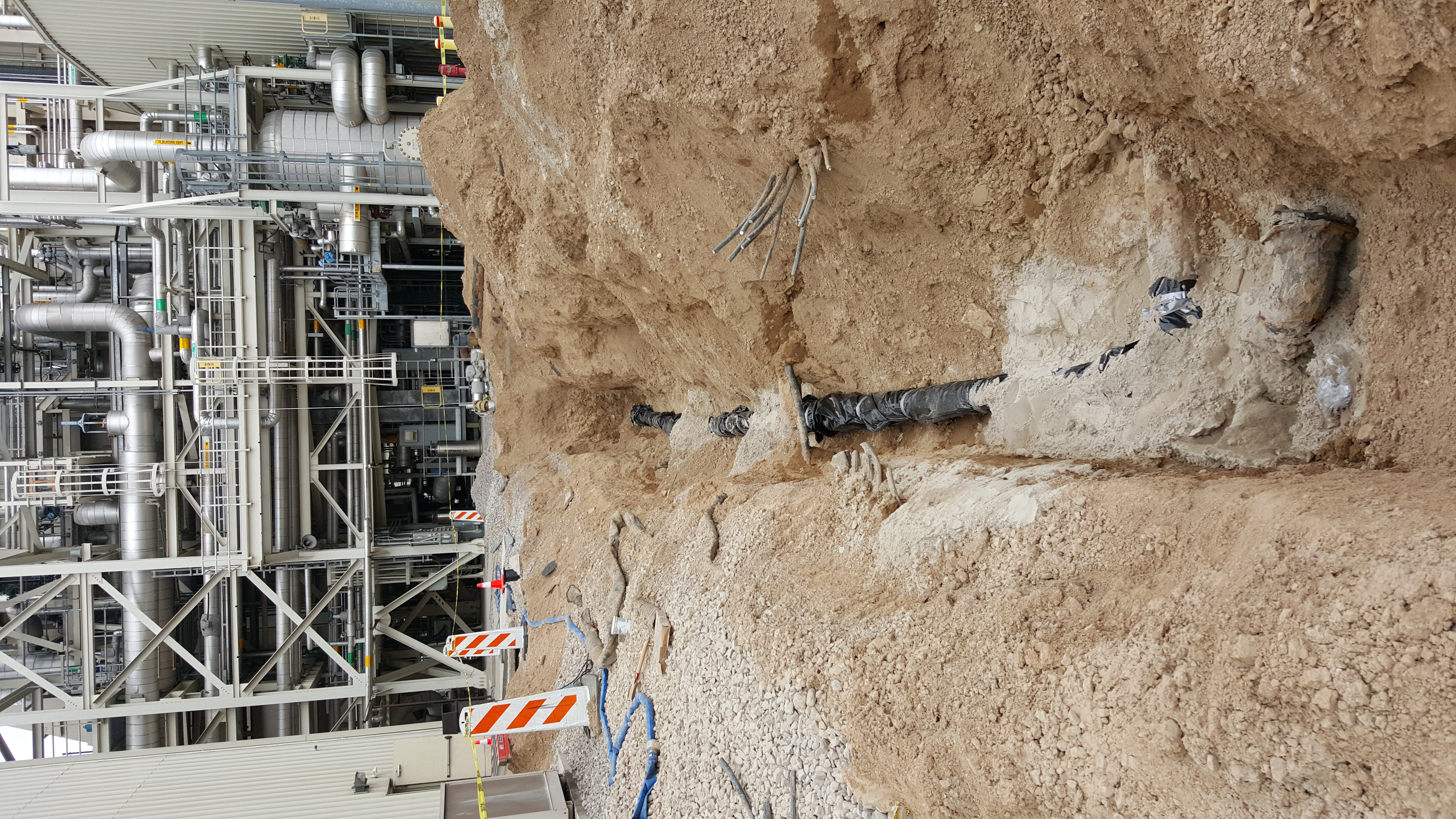 Lakeside power station construction