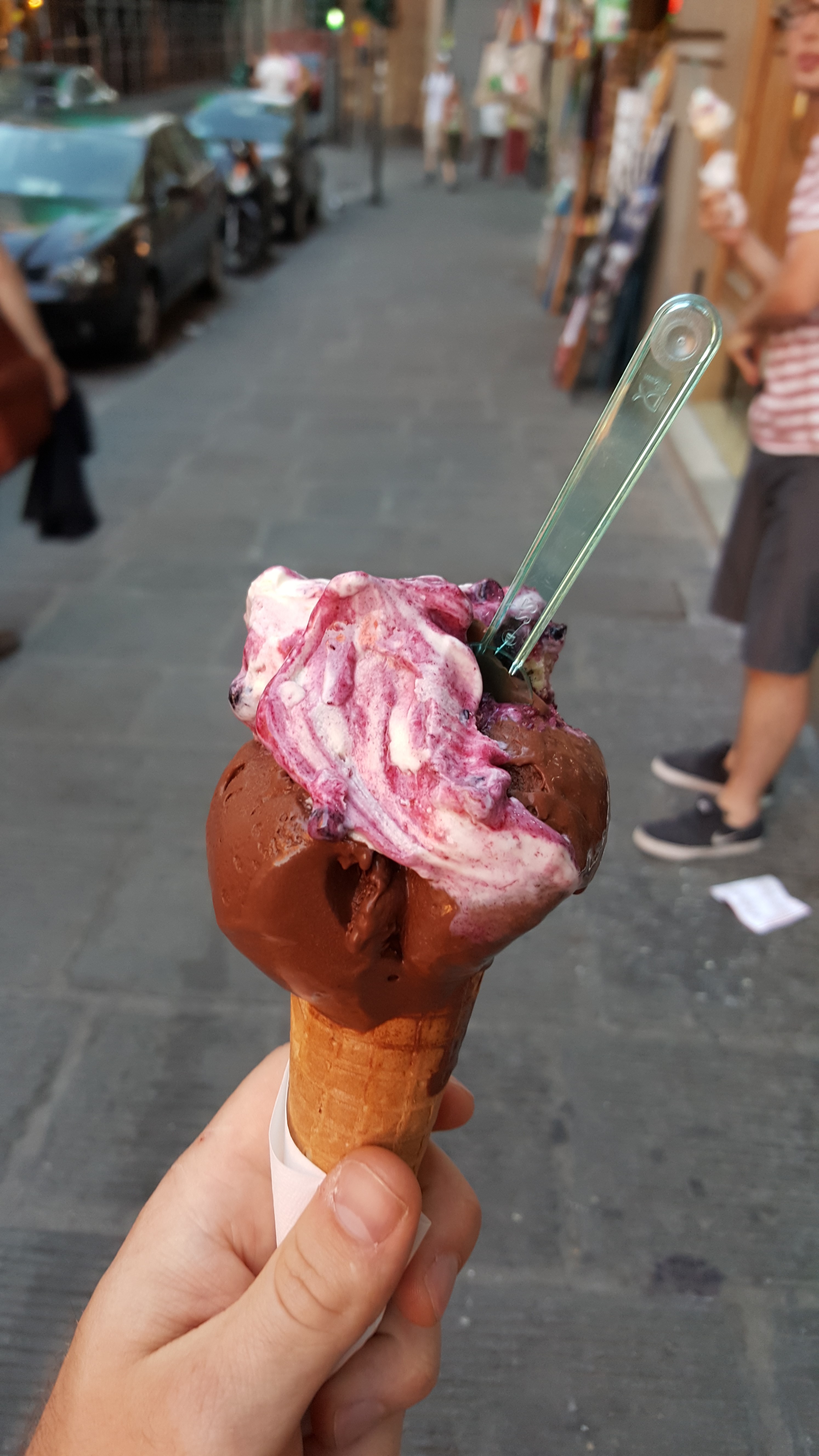 Italian gelato in Florence