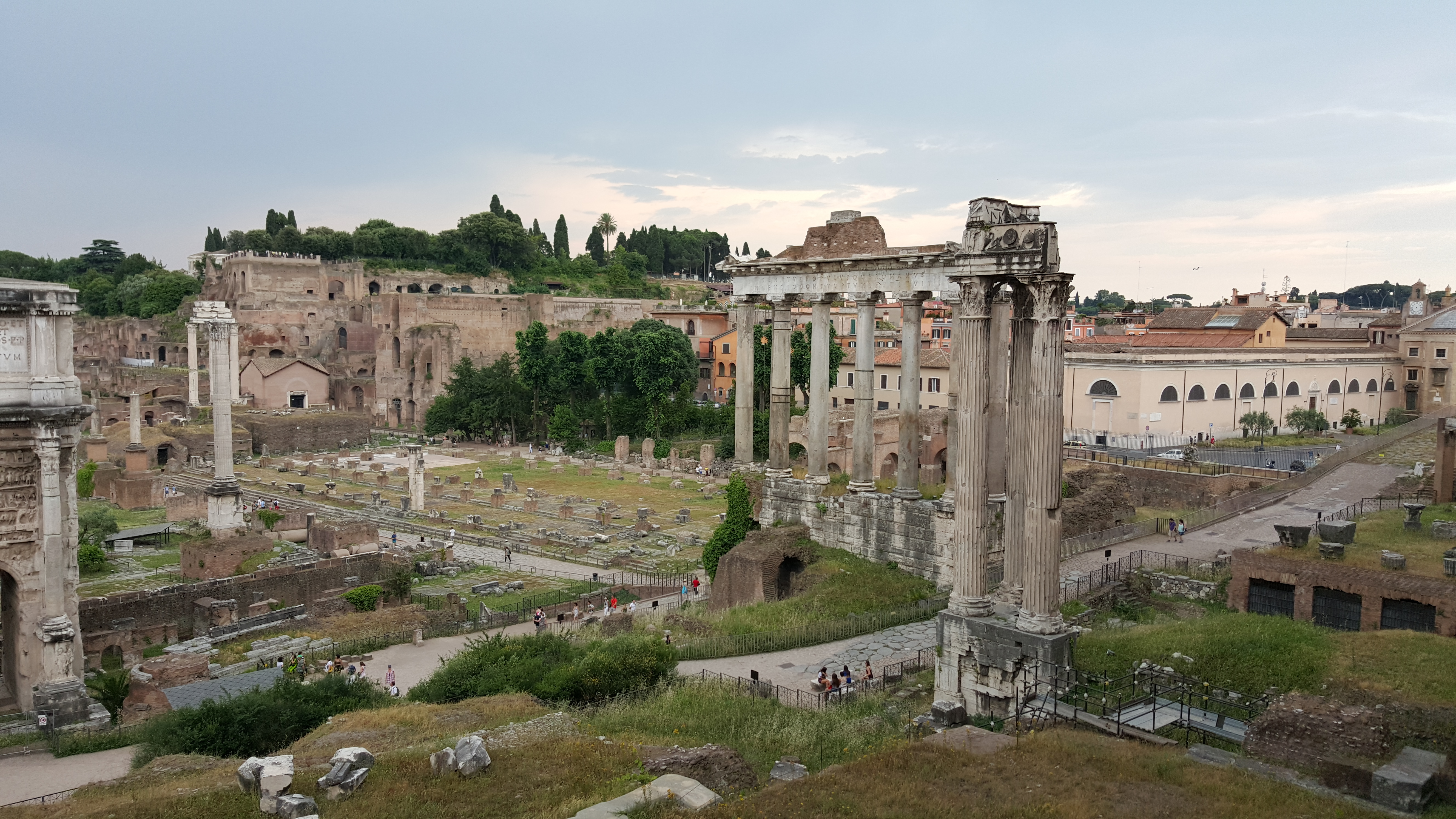 Ruins of the Roman Forum in Rome
