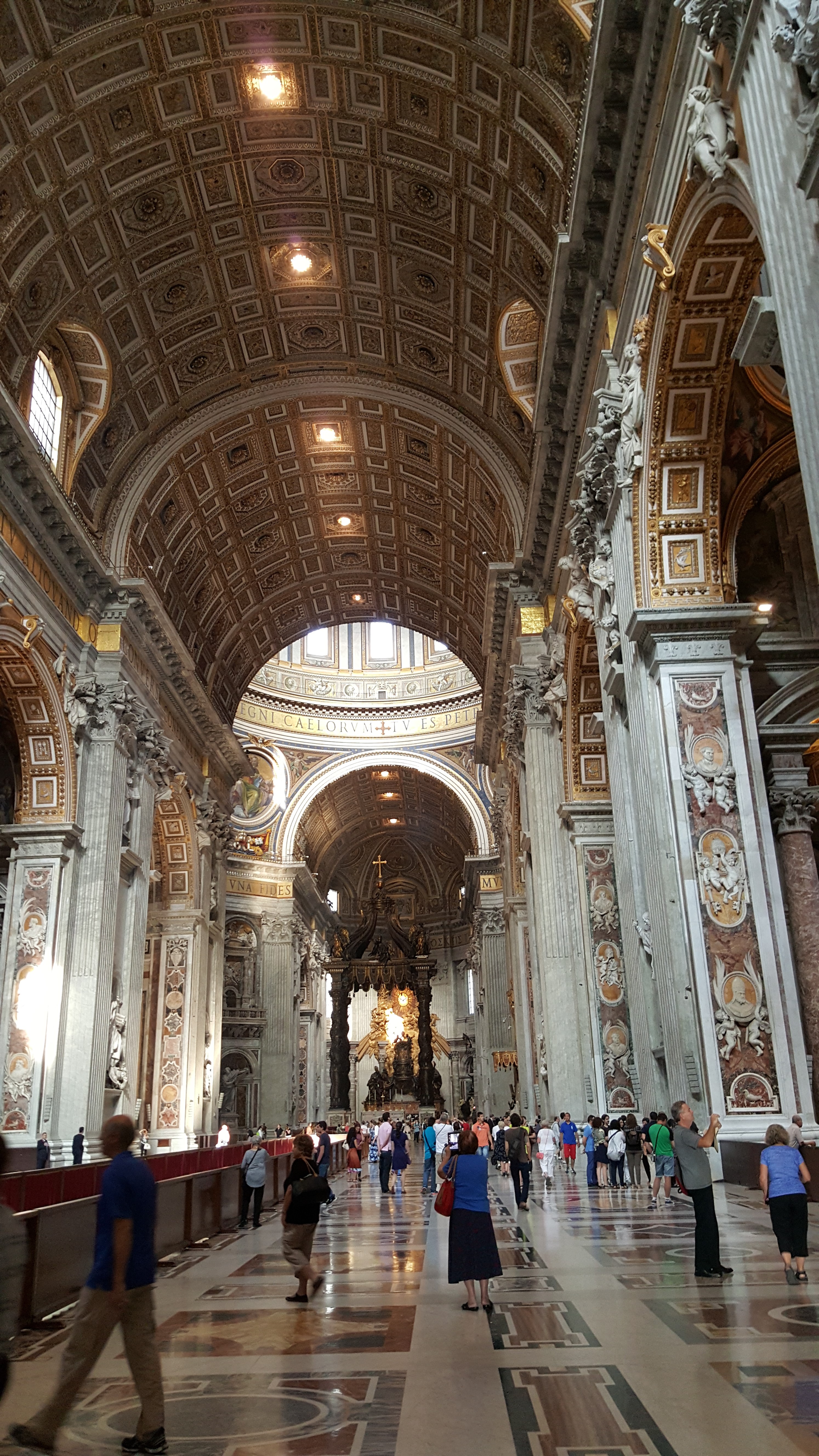 Architectural view of St. Peter's Basilica